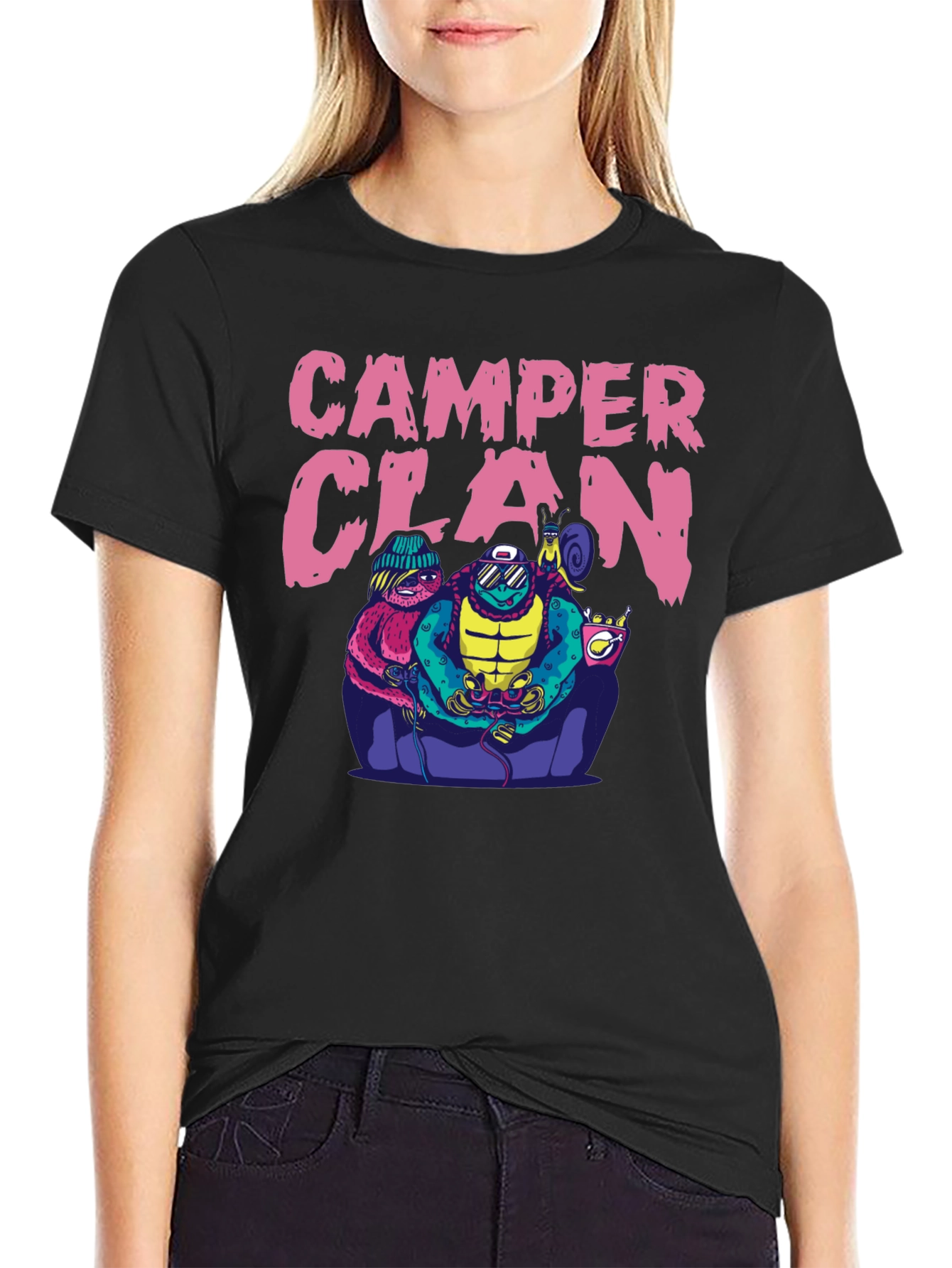 Camper Clan Graphic Tee - Gamer Style