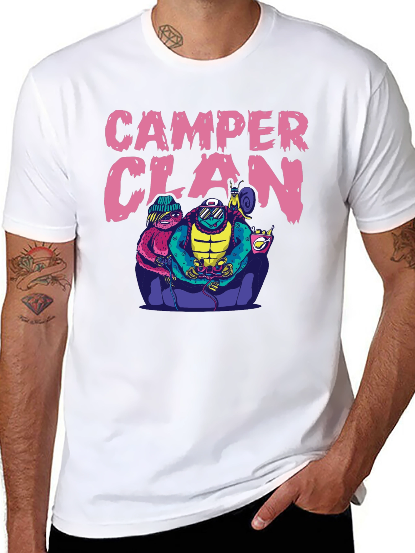 Camper Clan Graphic Tee - Gamer Style