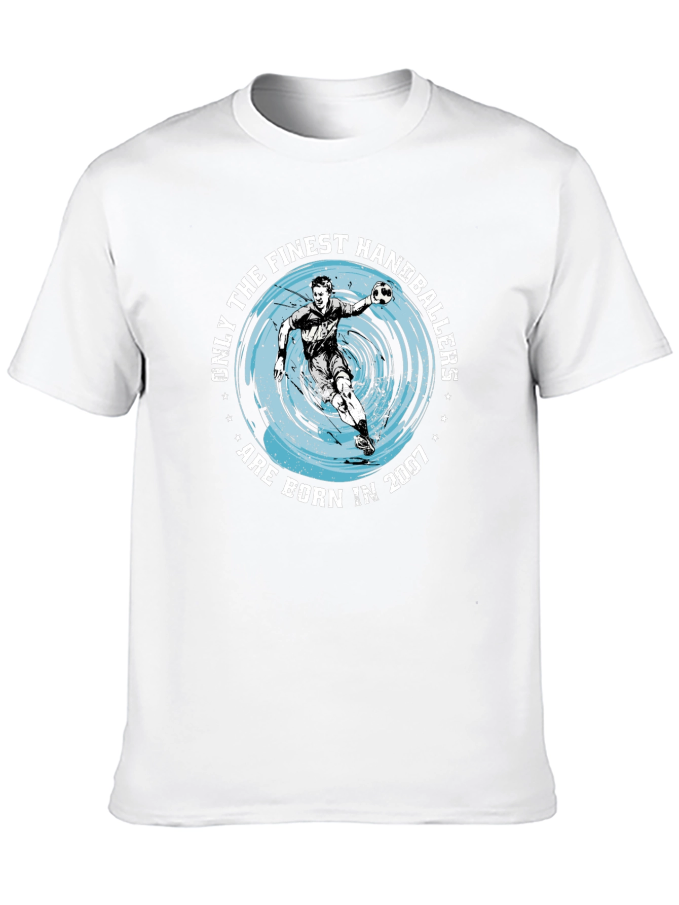 Finest Handballers Born in 2007 Black T-Shirt